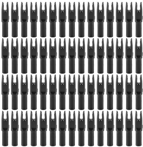 worien Paquet de 60 Tir à l'arc Encoche de FlèChes ID 6.2Mm FlèChes Encoches InséRer Queue pour Bricolage Chasse Tirs FlèChes Composé Arc Classique
