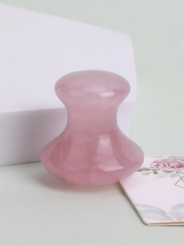 1PC Rose Quarz Gesicht Massager Jade Gesichts Roller Schönheit Massage Auge Hals Gesundheit Hautpflege Guasha Spa Werkzeug