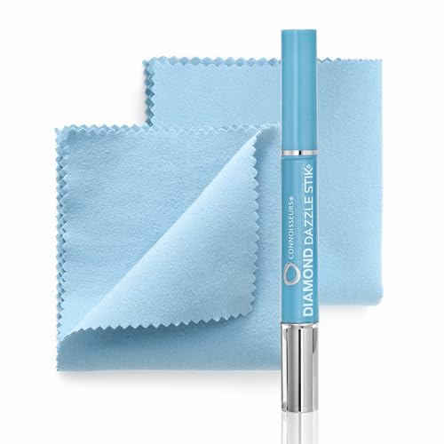 Connoisseurs Diamond Dazzle Stik | Reiniger Diamant Schmuck, Edelsteine Reinigungsstift für glänzenden Schmuck Kompakt | für Diamanten & Edelsteine