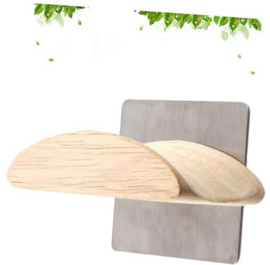 SOLUSTRE Metall-wandhalterung Für Kopfhörer Edelstahl Und Massivholz Stabile Headset Ablage Platzsparender Halter Und Displayständer Für Gaming Und Home Office