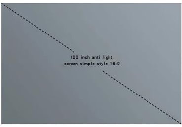 VNSMM Pantalla proyector Pantalla de proyección con instalación Adhesiva metálica antiluz y no Perforada, se Puede Limpiar con un paño húmedo videoproyector(100 Inch)