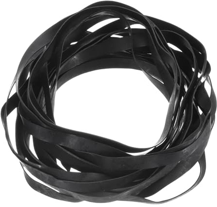 QUARKZMAN 20 Stück Plattenspielerriemen Gefaltet Länge 110-145mm Breite 6mm | Ersatz Gummiriemen für Plattenspieler, passend für alle Arten von riemengetriebenen Plattenspielern