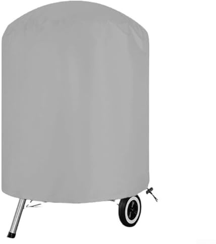 Kugelgrill-Abdeckung, wasserdicht, rund, kompatibel mit Weber-Grills und George Foreman Elektrogrills, Wetterfest Reißfest Grillabdeckung Wetterfest Rund für Kettle Holzkohlegrill, 70 x 70 cm (Gelb)