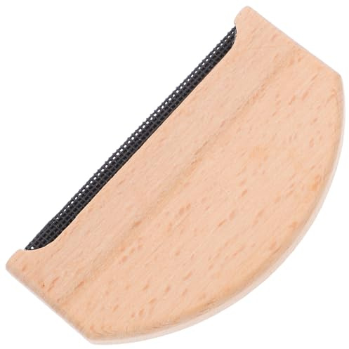 KICHOUSE Removedor de Pelusas Manual para Suéteres y Abrigos Peine Quitapelusas de Madera Negro Afeitadora para Lana Fina y Cachemira Herramienta Portátil para Eliminar Bolitas y Pelusa