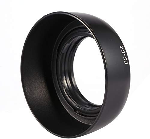 LUCKDANO Rf F Ny ES-62 Motljusskydd För EF 50mm F/.8 II |Premiumkvalitet, Förhindrar och Förbättrar Bildkontrast |Objektiv & Mångsidig Installation |Lätt Att Använda Design