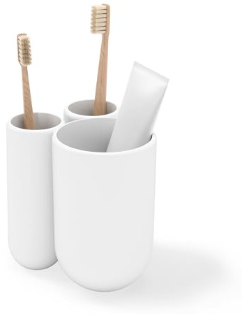 Umbra Touch Portaspazzolini, Bianco