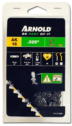 ARNOLD - Sägekette .325 Zoll, 1.3 mm, 66 Treibglieder, 40 cm Schwert; 1191-X2-5066