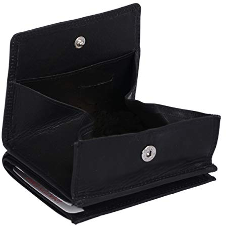 LEAS Wiener Schachtel mit RFID Schutz Echt-Leder, schwarz Special Edition