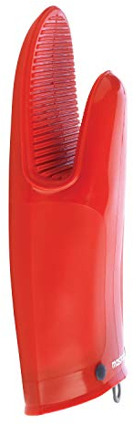 MASTRAD - Gant Silicone et Coton - Orka TEX - Rainures Anti-Dérapantes - Très Résistant - 30 cm - Rouge