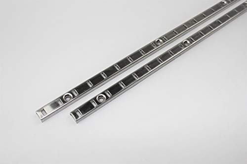 Hettich 2 Stück Bodenträgerschiene Vari Fachbodenträger Möbelbodenträger Löffelbodenträger Vari 10mm Gesamtbreite