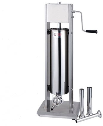Zwei Speed Commercial Restaurant Vertikal Edelstahl Wurstfüllmaschine Wurst Maker Wurstfüller 7L