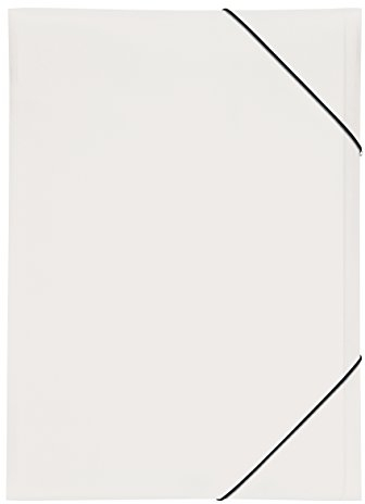 Pagna 21638-02 Gummizugmappe PP 3 Einschlagklappen, A3 weiß