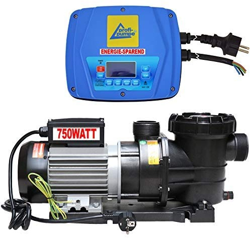 750W Poolpumpe 18m³/h Filterpumpe Inverter Schwimmbadpumpe Umwälzpumpe | 1,0bar, 230V, Förderhöhe bis 10m, Fördermenge bis18000 l/h