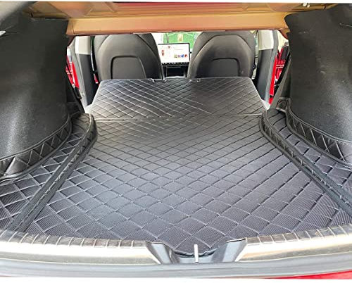 ThinsGo Tesla Model 3 Trunk Pet Mat Waterproof Cargo Liner for Dogs Rear Seat Cover for Tesla Model 3