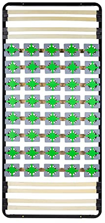 i-flair Tellerlattenrost 90x200 cm, Lattenrahmen Ergo IF56 mit Tellerfedern - für alle Matratzen und Betten geeignet