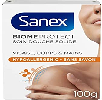 SANEX - Trattamento Doccia Solido BiomeProtect Ipoallergenico - Trattamento Doccia Solido Prebiotico Senza Sapone
