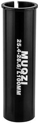 MUQZI 100mm Sattelstützen Reduzierhülsen, Fahrrad Sattelstütze Rohr Adapter, Seatpost Shim Reduzierhülse Sattelstützen-Reduzierhülse Shim, 25.4-28.6mm