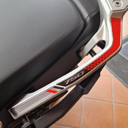 Resin Bike Aufkleber Motorrad Kompatibel Mit Honda Transalp XL 750 2023-2025 Schutz Motorrad Griffe Passagier vor Stößen und Kratzern. Einige Aufkleber 3D Harz Neutral