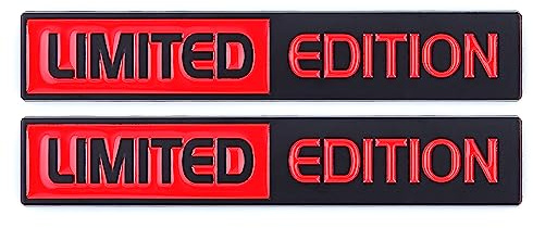 2 Stück Limited Edition Emblem Abzeichen Aufkleber Aufkleber Fit für Universal Car Truck