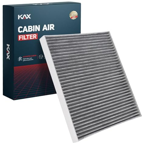KAX Cabin Air Filter with Activated Carbon, CF10360 Replacement for Chevrolet Silverado 1500, Tahoe, Silverado 2500 HD, GMC Sierra 1500, Yukon, Suburban 1500, Passenger Compartment Air Filter