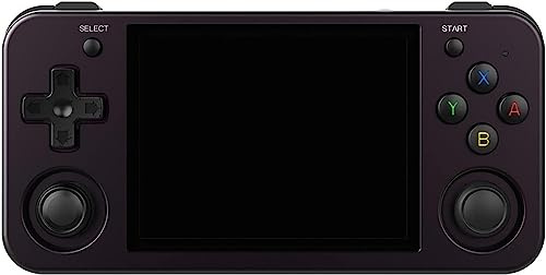 Consola de juegos portátil RG353M, consolas de juegos PS Arcade con joystick doble retro, 20000 juegos clásicos integrados, sistema Linux Tony de código abierto, tarjeta TF de 256 GB ( Size : Purple )