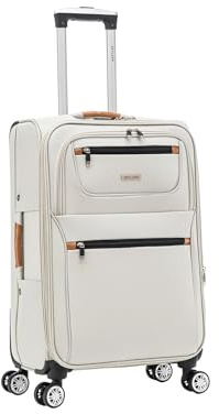 Medium Suitcase 24 Super Lightweight Luggage 20% Expandable 4 Wheels Spinner 3-Digit Combination Lock Soft Shell Luggage for 15 to 20kg