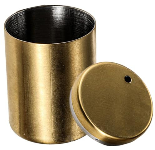 Hintyne Zahnstocherhalter Metall Zahnstocher 2 Stück Zahnstocherspender aus Edelstahl großer verdickter Zahnstocherhalter Spender für Küche Party Gold