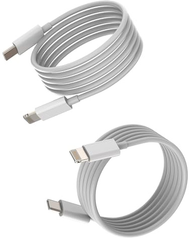 Cavo Caricabatterie Rapido USB C A Lightning 2M (Set di 2) per Apple Per iPhone 14 13 12 11 Pro Max Per iPad Air Cavo Presa Adattatore di Ricarica Per Auto Lungo Cavo di Ricarica Telefono Cellulare