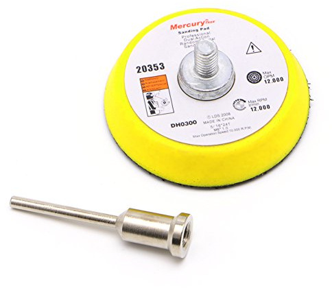 Disco abrasivo a grana mista da 5,1 cm, con gambo da 3 mm, per lucidatura e lucidatura