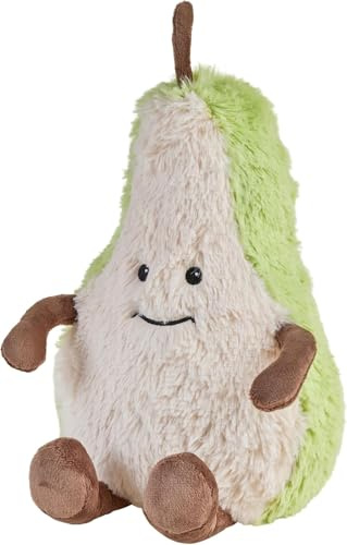 warmies Peluche a forma di pera grande sacchetto di grano forno a microonde, peluche profumato alla lavanda francese, cuscino riscaldante morbido e abbraccio, adatto per adulti e bambini