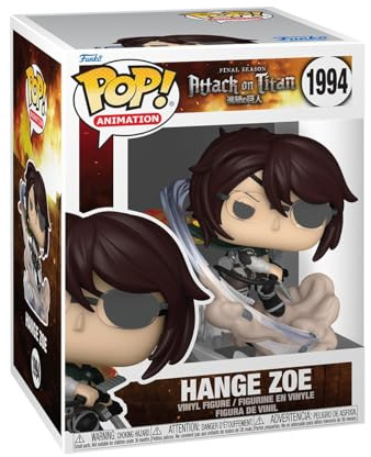 Funko Pop! Premium Animation: Attack On Titan - Hange Zoe - Samling Vinylfigur - Presentidé - Officiell Merchandising - Leksaker för Barn Och Vuxna - Anime Fans
