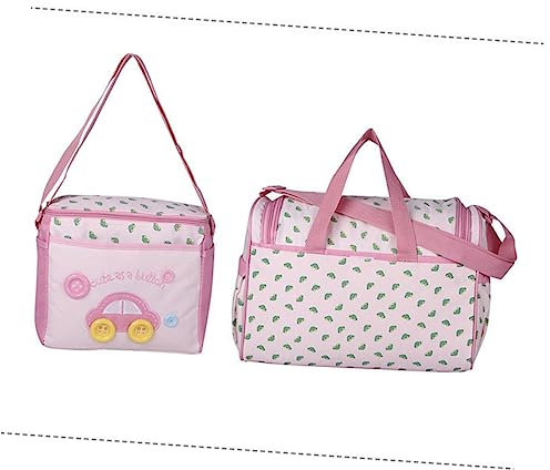 ANDRESLAD Wickeltasche Mit Wickelunterlage Und Automuster Großvolumige Babytasche Als Reisetasche Und Handtasche Inklusive Flaschenhalter Für Mütter