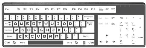 HAOBIN Tastatur Abdeckungen Computer Tastaturschutz Silikon Keyboard Abdeckung Universal Tastaturabdeckung schutzhülle Tastatur pc,UltradüNne SchutzhüLle,Wasserdicht Und Staubdicht,1 StüCk (Weiß)