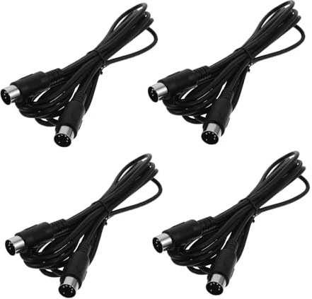 NUOBESTY 4stücke Midi-kabel mit Doppelseitigem Stecker für Keyboards Synthesizer und Andere Musikinstrumente zur Bidirektionalen Signalübertragung