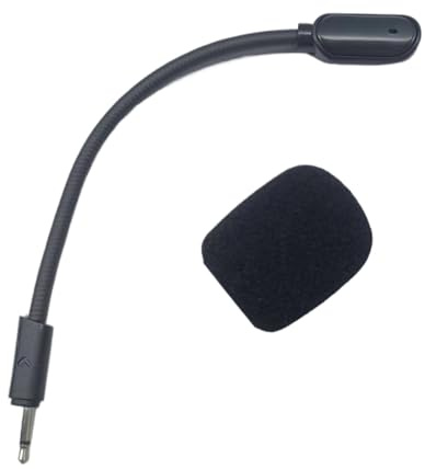 Qsvbeeqj Amélioration du microphone à perche antibruit de musique pour 100 micros de casque pour joueurs et streamers utilisant un microphone réglable pour les joueurs