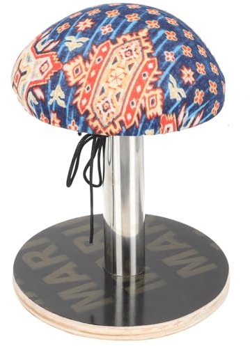 BESPORTBLE Table à Repasser Compacte en Bois Coussin Intégré, Tabouret à Repassage Stable et Portable, Support pour Vêtements pour Maison et Voyage, Planche à Repasser Ergonomique