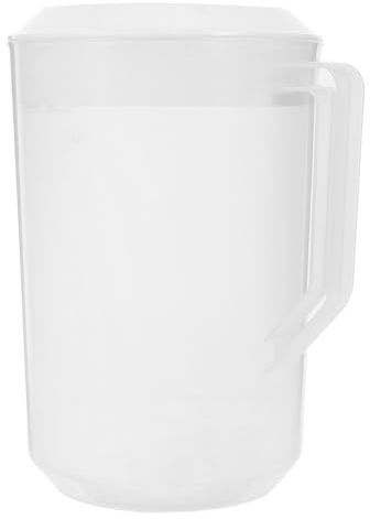 KICHOUSE Jarra de Agua de Plástico con Tapa, Gran Capacidad 5000ml, Resistente al Calor, Ligera, Adecuado para Fiestas y Uso en Casa