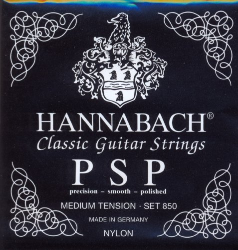 Hannabach 850 PSP schwarz Konzertgitarre, medium