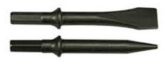 Mecafer 163092 Jeu de 4 burins hexagonaux 2 ronds + 2 plats