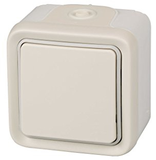 Legrand 191519 plexo Wasserdichter Oberflächentaster, weiß