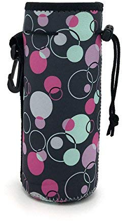 Wommty 20 Oz Insulated Neopren Wasserflasche Trinkflasche Flaschenkühler Flaschentasche Isolierflasche mit Tragegriff und Kunststoff Rucksack Haken