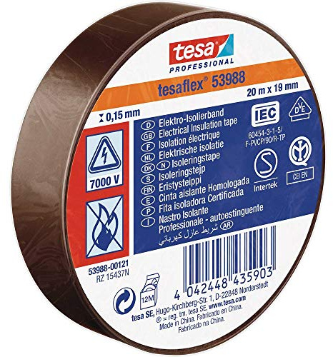 tesa Professional 53988, 20m x 19mm, braun