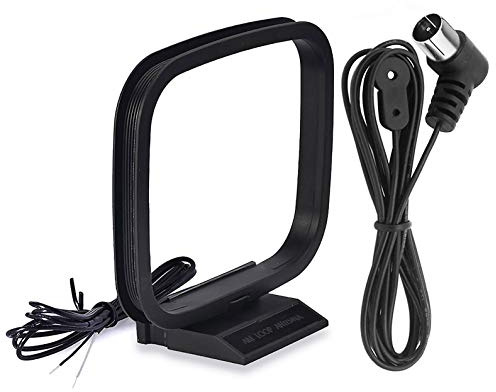 Bingfu 75 Ohm FM Antenna and AM Loop Antenna for Pioneer Onkyo Yamaha Marantz Indoor HD Radio FM Radio Bluetooth Home Stereo Receiver AV Audio Video Home Theater Receiver Power