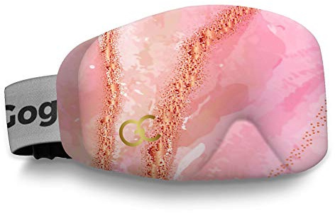 GogglesCover Ski Goggles Protective Cover, Goggle Cover Pink Blush Design | GogglesCover Ski Goggle Cover, Protective Sleeve, Anti-Scratch Case, Ski Goggles Accessories, Ski Equipment Pink Blush Design