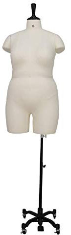 FHKBB Schaufensterpuppe J-Manikins Fat Woman Halbkörper Weibliche Schneiderei Dummy Board Room Standard Schneiderei Modell (Größe: 24)
