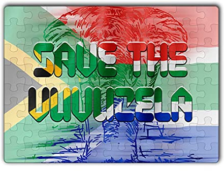 Makoroni - Save The Vuvuzela South Africa South African - Jigsaw Puzzle 80 pcs, DesX16