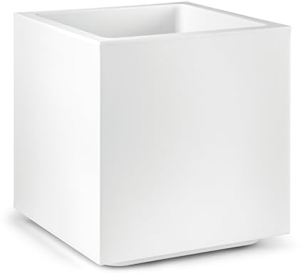 Veca Veneta Casalinghi VASO CUBO MATHERIA CM.40 BIANCO