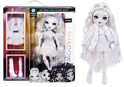 SHADOW HIGH Rainbow HIGH Serie - Natasha ZIMA - Modepuppe in Grautönen mit lockigen, weißen Haaren, Zwei Designer-Outfits und Accessoires - Zum Sammeln - Für Kinder ab 6 Jahren