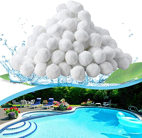TLSUNNY Filterbälle, Filter Balls 700 g, Filterballs für Sandfilteranlage, Filteranlagenzubehör, für Pool Reinigung, Aquarium Filter, Filterpumpe, Poolreiniger, leichtes Materia