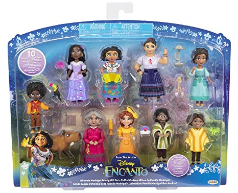 Disney Encanto Coffret Cadeau Ultimate Madrigal, Comprend 10 Membres de la Famille et 9 Accessoires Amovibles pour Plus de Jeu, idéal pour Les Enfants de 3 Ans et Plus
